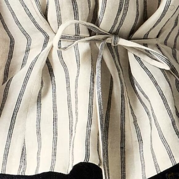 J.Crew Crewneck Vest – Striped Linen – Beige – Size 4 – NWT - Picture 4 of 5